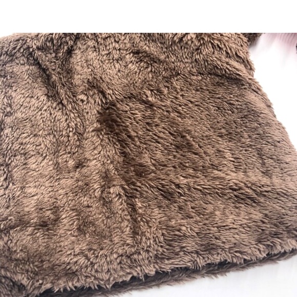 New Winter Unisex Knit Hoodies Scarf With Fur Hats, light brown - Picture 6 of 10